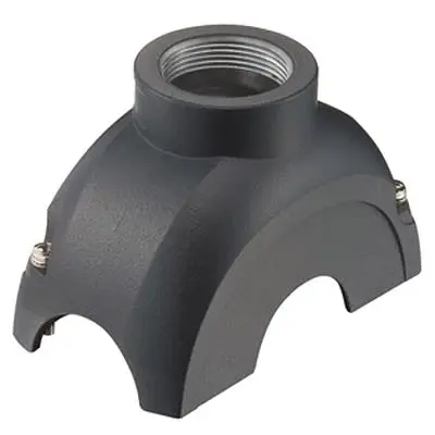 Produktfoto 1 von HARTING Han Yellock Gehäuse Drucktaster, Kabel Haube für obere Kabeleinführung, IP65, IP67