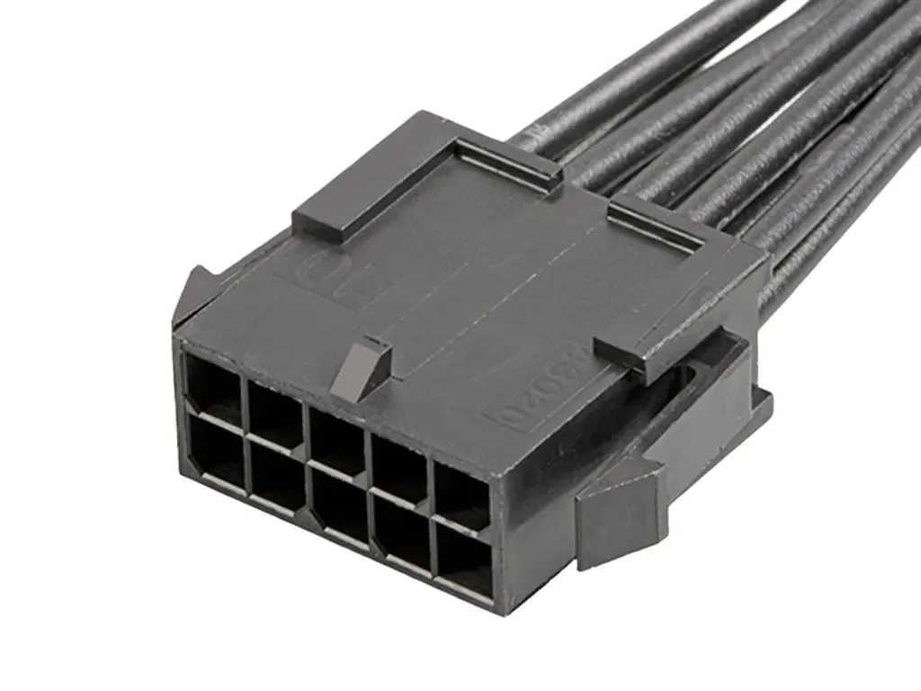 Produktfoto 1 von Molex 10 214758 Konfektioniertes Netzkabel Micro-Fit 30 10 / Anschlusslitze Stecker / Buchse, 150 mm