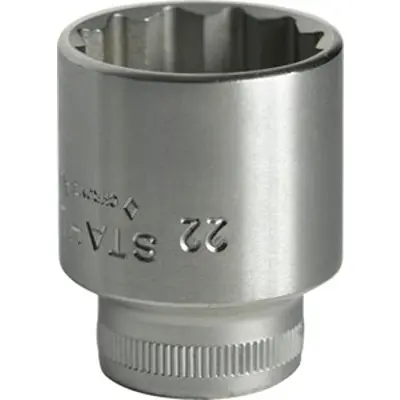 Produktfoto 1 von STAHLWILLE 3/8 in Bi-Hex Buchse SW 22 mm Vierkant x 35.00 mm