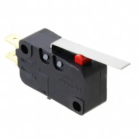 Produktfoto 1 von Omron D3V Endschalter, Scharnierhebel 1-poliger Umschalter, IP40, Polybutylenterephthalat 21A