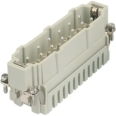 Produktfoto 1 von HARTING Han Hv ES Stifteinsatz Stecker, 12-polig 16A, Panel, Stifteinsatz