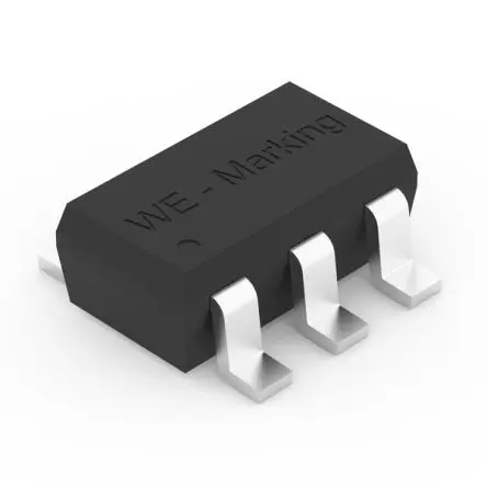 Produktfoto 1 von Wurth Elektronik Diode Unidirektional Quad 4.5 V min., 6-Pin, Oberfläche 3.3 V max SOT
