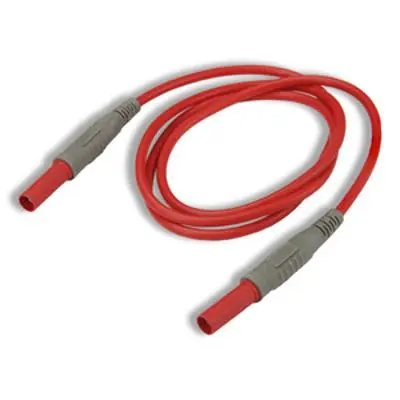 Produktfoto 1 von CALTEST Messleitung 10A Stecker / Stecker, Rot Silikon-isoliert 200 cm