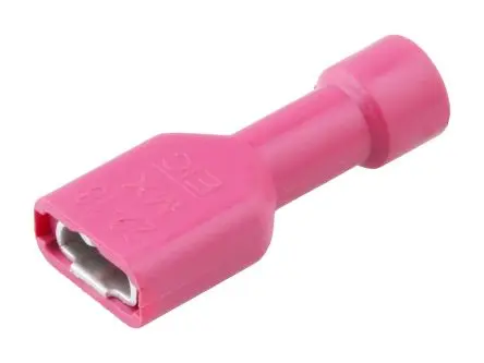 Produktfoto 1 von Molex 19003 Schnellkupplungs-Crimpanschluss, Rot, Isoliert, 4.75 x 0.81 mm, Buchse, 18 AWG min, 22 AWG