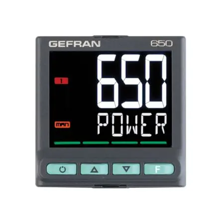 Gefran 650 PID Temperaturregler Frontplattenmontage 1, 2 x Kontinuierlich Ausgang/ Linearer Eingang, Pt100,