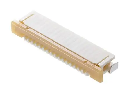 Produktfoto 1 von Molex Slider, Oberfläche gewinkelt FPC-Steckverbinder, 24-polig Stecker / 1-reihig, Raster 1 mm, SMD
