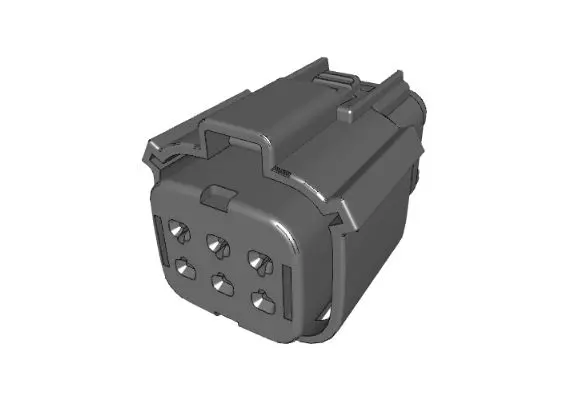 Produktfoto 1 von Molex 19418 Serie Steckverbindergehäuse, Buchse, Gerade, 16 to 14 AWG, 6-polig, Steckverbindergehäuse