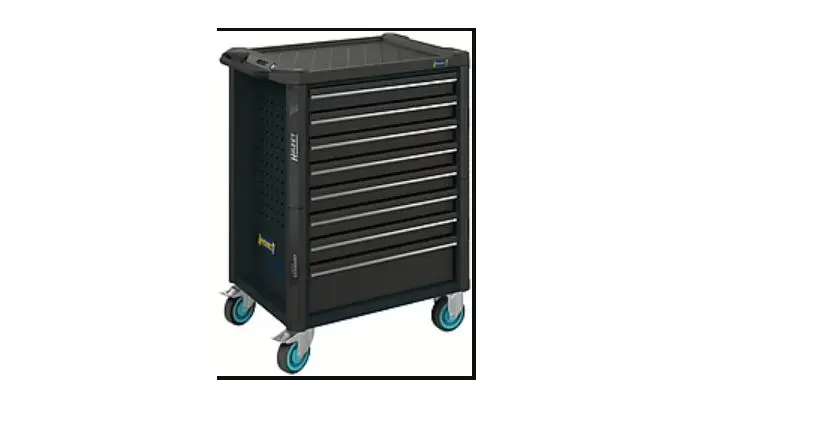Produktfoto 1 von HAZET Stahl Werkzeugwagen, Typ Werkzeugwagen 8 Schubladen mit Rädern, 1020 mm x 518 mm x 785 mm