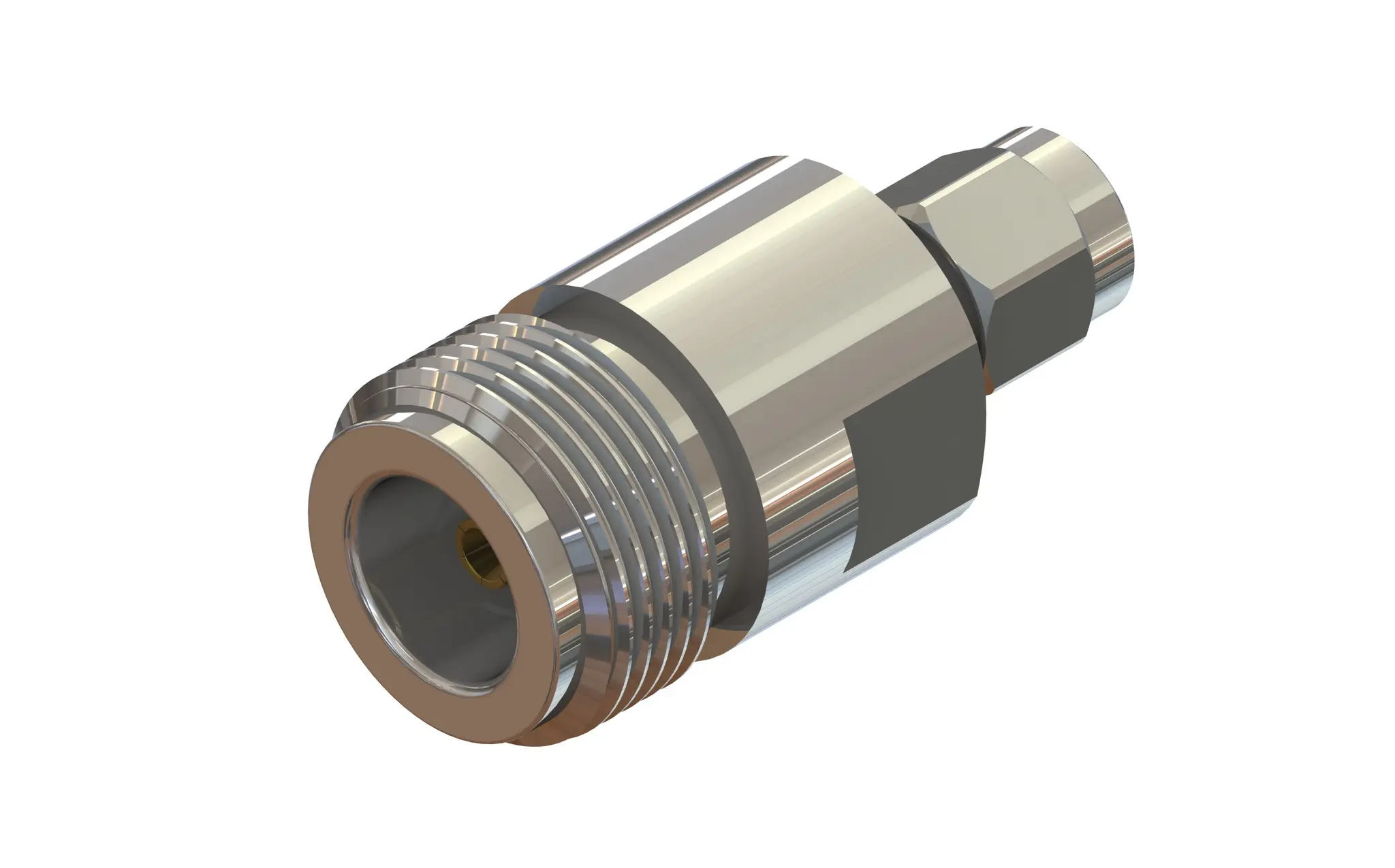 Produktfoto 1 von Koaxadapter, 50 Ω, Gerade, 12 GHz Buchse Stecker