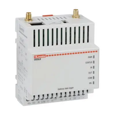 Produktfoto 1 von Lovato Datenlogger Strom, Spannung Datenprotokolliergerät, Ethernet, LTE, RS485, -20 °C 2-Kanal → 60 °C