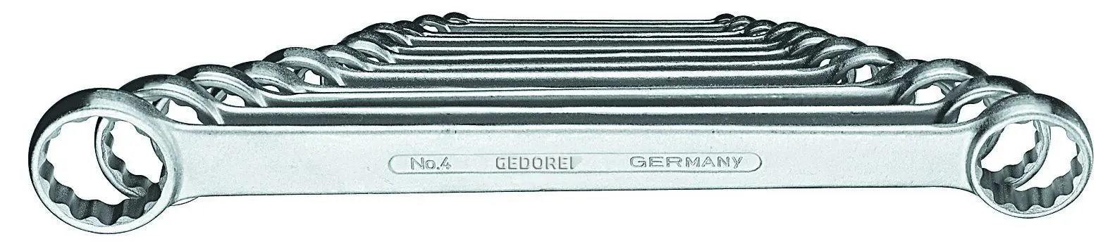 Produktfoto 1 von Gedore Ringschlüsselsatz Ringschlüsselsatz 31Crv3, 12-teilig 6x7, 8x9, 10x11, 12x13, 14x15, 16x17, 18x19, 20x22, 21x23,
