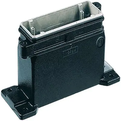 Produktfoto 1 von HARTING Han HPR Oberflächenmontiertes Gehäuse Schraubbefestigung, SMD 24B Haube für obere Kabeleinführung, IP65, IP68,