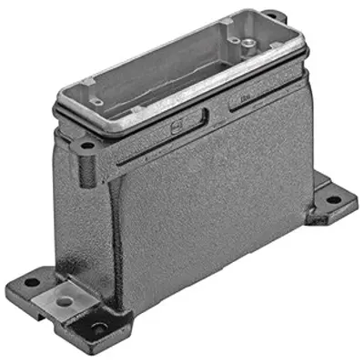 Produktfoto 1 von HARTING Han HPR Oberflächenmontiertes Gehäuse Schraubbefestigung, SMD 24B Haube für obere Kabeleinführung, IP65, IP68,