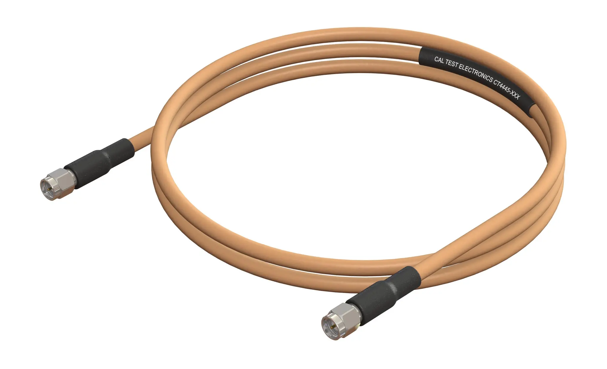 Produktfoto 1 von CT4445 Koaxialkabel, konfektioniert Stecker, 50 Ω Stecker, 100 cm, SMA / SMA, Gelb