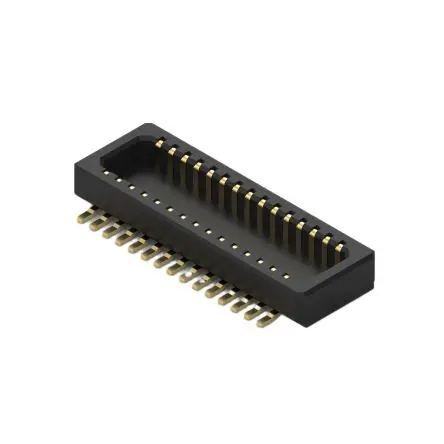 Produktfoto 1 von Wurth Elektronik WR-BTB Buchsentülle Vertikal, 30-polig / 2-reihig, Raster 0.5 mm Raster Oberfläche, Platine-Platine,
