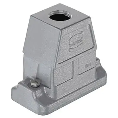 Produktfoto 1 von HARTING Han HP Direct B Haube Schraubbefestigung, Kabel 10B Haube für obere Kabeleinführung, IP66, IP68, IP69, IPx9K
