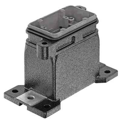 Produktfoto 1 von HARTING Han HPR Oberflächenmontiertes Gehäuse Schraubbefestigung, SMD 6B Haube für obere Kabeleinführung, IP65, IP68,
