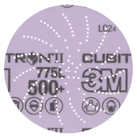 Produktfoto 1 von 3M 775L Präzisionsgeformtes Keramikkorn Folienscheibe Scheibe Ø 127 mm, Korngröße 500+ 500+ 250 per case
