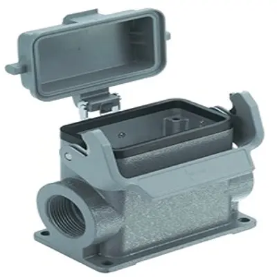 Produktfoto 1 von HARTING Han B Oberflächenmontiertes Gehäuse Einhebel 1, SMD 10B Oberflächenmontiertes Gehäuse, IP65