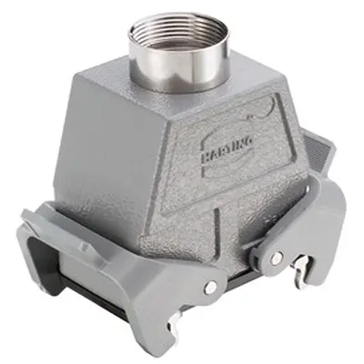Produktfoto 1 von HARTING Han B Gehäuse Doppelter Hebel 2, Kabel 10B Kupplungsgehäuse, IP65
