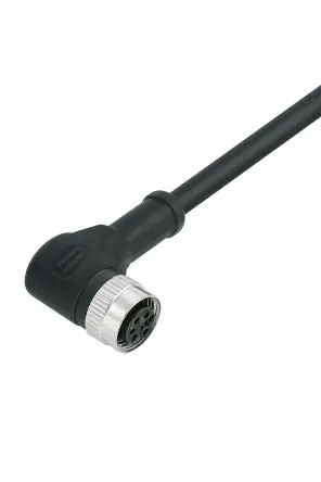 Produktfoto 1 von Leuze KD Series Kabel, 4-adrig x 0.25 mm² Ungeschirmt Schwarz, 5000 mm, Polyurethan