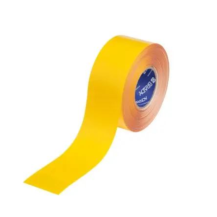 Produktfoto 1 von Brady PE Sicherheitsband Gelb Typ Markierungsband, Stärke 0.56 mm, 3Zoll x 100 ft