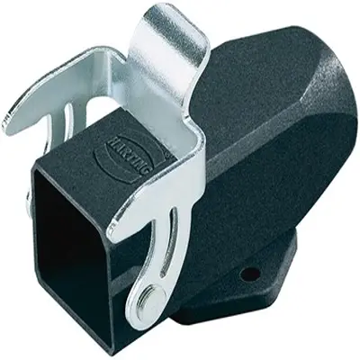 Produktfoto 1 von HARTING Han M Oberflächenmontiertes Gehäuse Einhebel 1, SMD 3A Oberflächenmontiertes Gehäuse, IP44, IP65, IP40