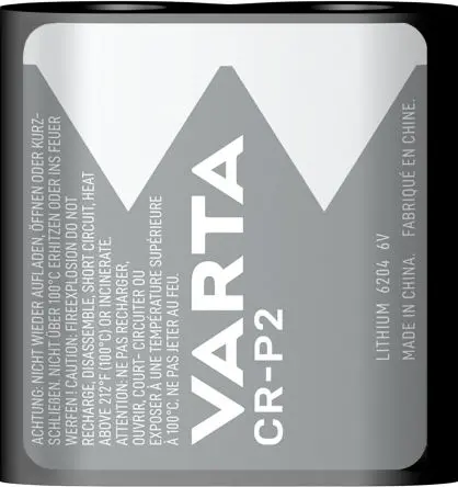 Varta Nicht wiederaufladbare Batterie, 6 V / 1450 mAh Li/MnO2, 36 mm x 8.7 mm