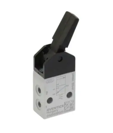 Produktfoto 1 von EMERSON – AVENTICS, Hebel AP Wegesteuerventil, Metrisch M5, Aluminium