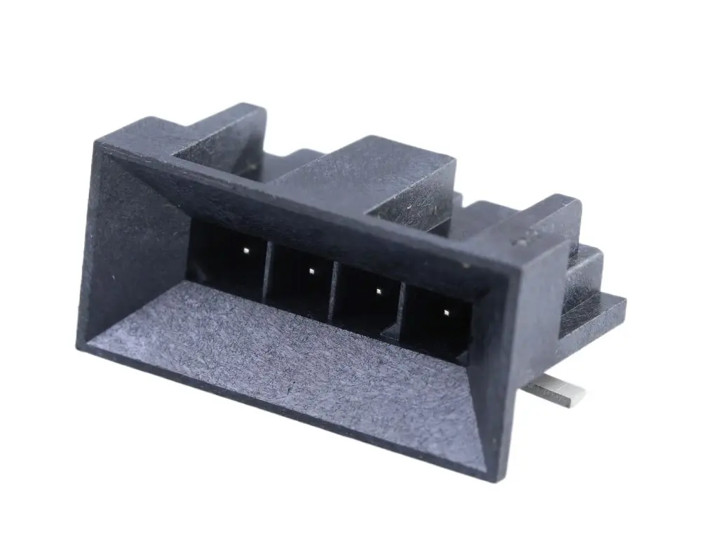 Produktfoto 1 von Molex 46622 Leiterplattenleiste gewinkelt, 4-polig / 1-reihig, Raster 3 mm SMD, Kabel-Platine, Ummantelt