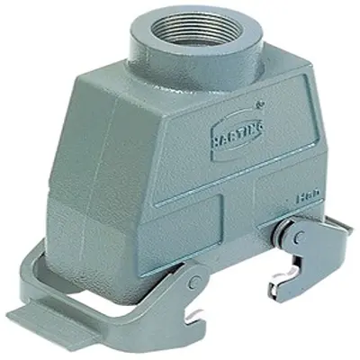 Produktfoto 1 von HARTING Han B Haube Doppelter Hebel 2, Kabel 10B Haube, IP65, IP66, IP40
