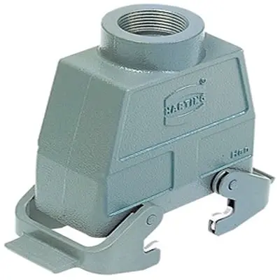 Produktfoto 1 von HARTING Han B Haube Doppelter Hebel 2, Kabel 10B Haube, IP65, IP66, IP67
