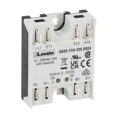 Produktfoto 1 von Lovato HS2 DIN-Hutschiene Relais 280 V ac 32V dc / 25 A