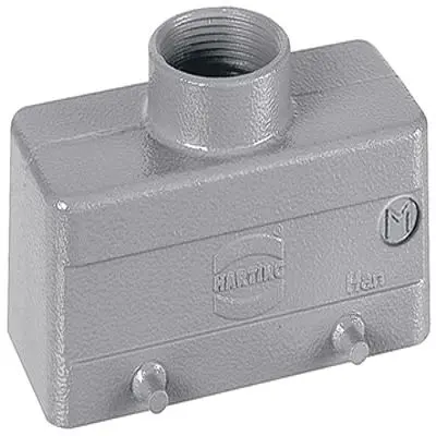Produktfoto 1 von HARTING Han Hv E Haube Doppelter Hebel 2, Kabel 16B Haube für obere Kabeleinführung, IP65