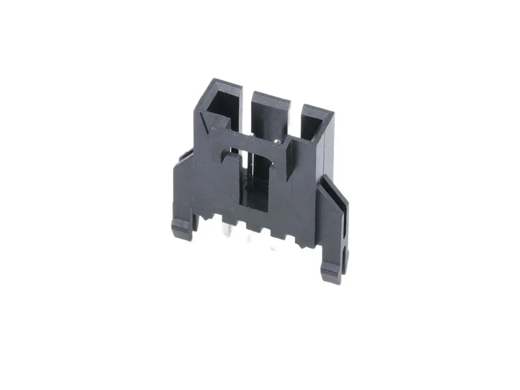 Molex 70541 Stiftsockel Vertikal, 4-polig / 1-reihig, Raster 2.54 mm Raster Durchsteckmontage, Ummantelt