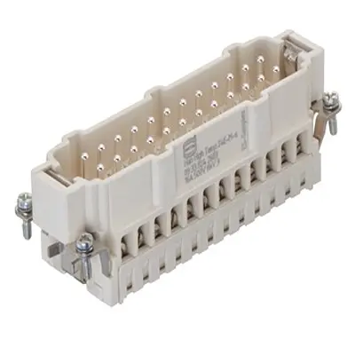 Produktfoto 1 von HARTING Han E High Temp Stifteinsatz Stecker, 24-polig 16 A, Einfügen