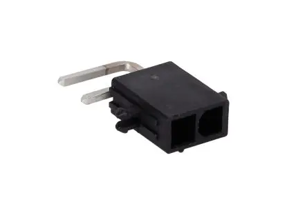 Molex 46999 Leiterplattenleiste gewinkelt, 2-polig / 2-reihig, Raster 4.2 mm Raster Durchsteckmontage, Leistung,