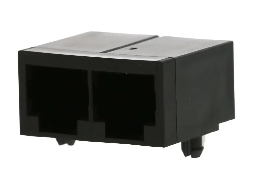 Produktfoto 1 von Molex 43223 Buchse Modular-Jack, 2-Port SMD gewinkelt