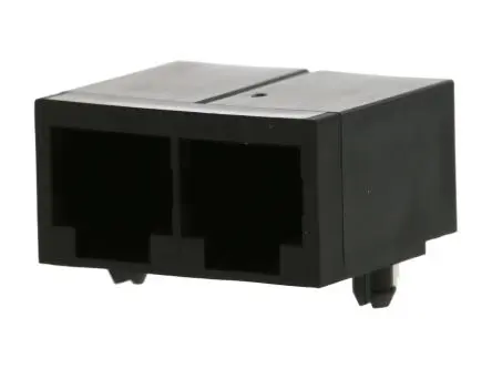 Produktfoto 1 von Molex 43223 Buchse Modular-Jack, 2-Port Oberfläche gewinkelt