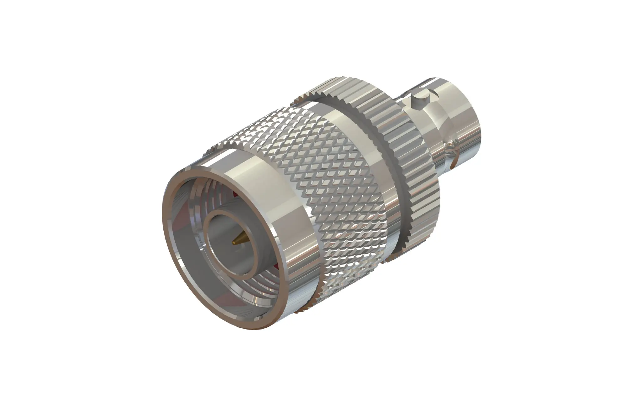 Produktfoto 1 von Koaxadapter, 50 Ω, Gerade, 4 GHz Stecker Buchse