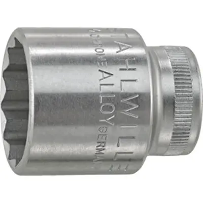 Produktfoto 1 von STAHLWILLE 3/8 in Bi-Hex Buchse SW 11/32 in Vierkant x 25.00 mm