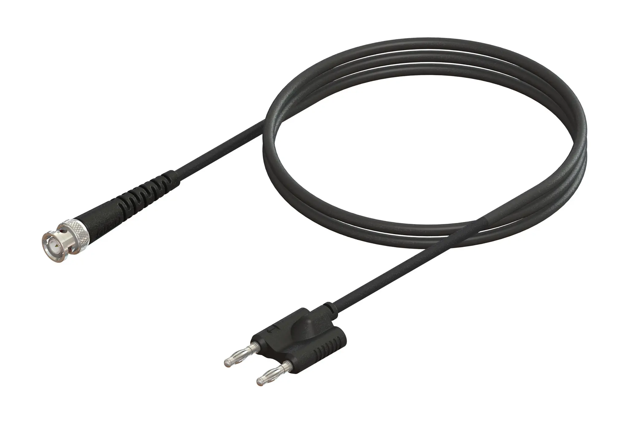 Produktfoto 1 von CT4450 Koaxialkabel, konfektioniert Stecker, 50 Ω Stecker, 100 cm, BNC / Stecker, Schwarz