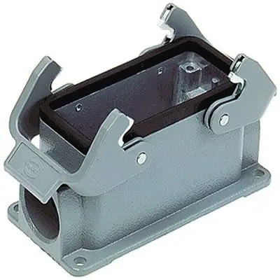 Produktfoto 1 von HARTING Han B Oberflächenmontiertes Gehäuse Doppelter Hebel 2, Oberfläche 10B Verriegelungshebel, IP65
