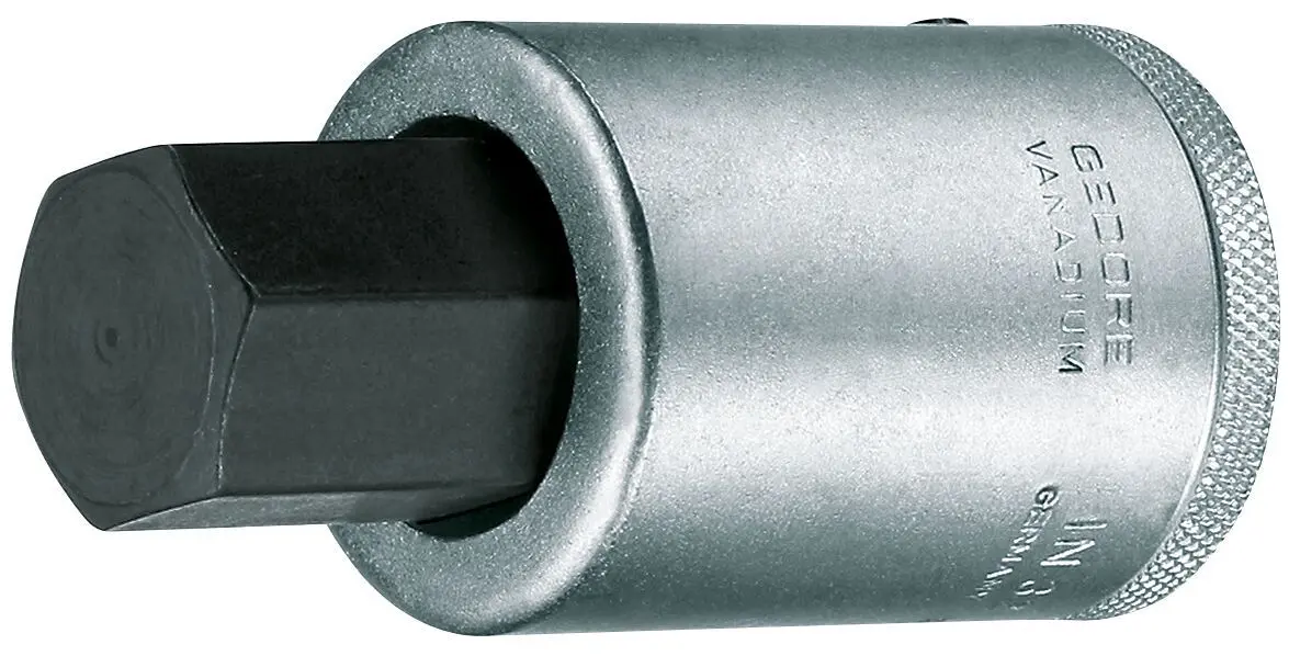 Produktfoto 1 von Gedore 3/4 in 22 mm Sechskant Bit-Steckschlüssel, Vierkant Chrom Vanadium Stahl, 1-teilig, 80 mm