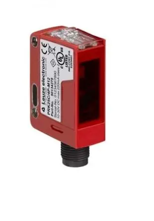 Leuze 25C Zylindrisch Optischer Sensor, Polarisierter retroreflektierender, Transistor PNP Ausgang, M12