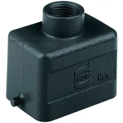 Produktfoto 1 von HARTING Han M Haube Einhebel 1, Kabel 6B Haube für obere Kabeleinführung, IP65, IP66, IP67