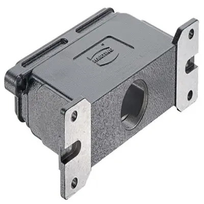 Produktfoto 1 von HARTING Han HPR Oberflächenmontiertes Gehäuse Schraubbefestigung, Oberfläche 24B Haube für obere Kabeleinführung, IP65,