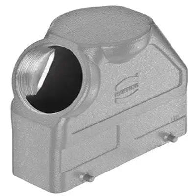 Produktfoto 1 von HARTING Han B Haube Doppelter Hebel 2, Kabel 24B Haube, IP65, IP66, IP40