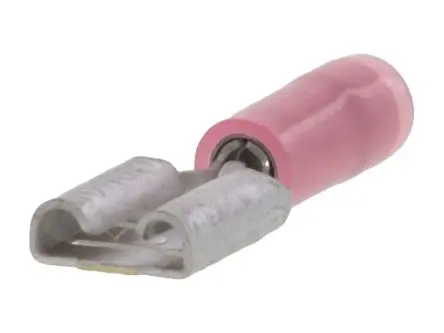 Produktfoto 1 von Molex 19019 Schnellkupplungs-Crimpanschluss, Rot, Teilweise, 6.35 x 0.81 mm, Buchse, 18 AWG min, 22 AWG