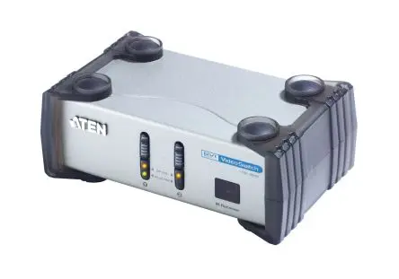 Produktfoto 1 von Stereo-Buchse Aten Videosplitter und -umschalter DVI 2-Port Schalter, 1920 x 1200 2 Videoeingänge 1 Videoausgänge